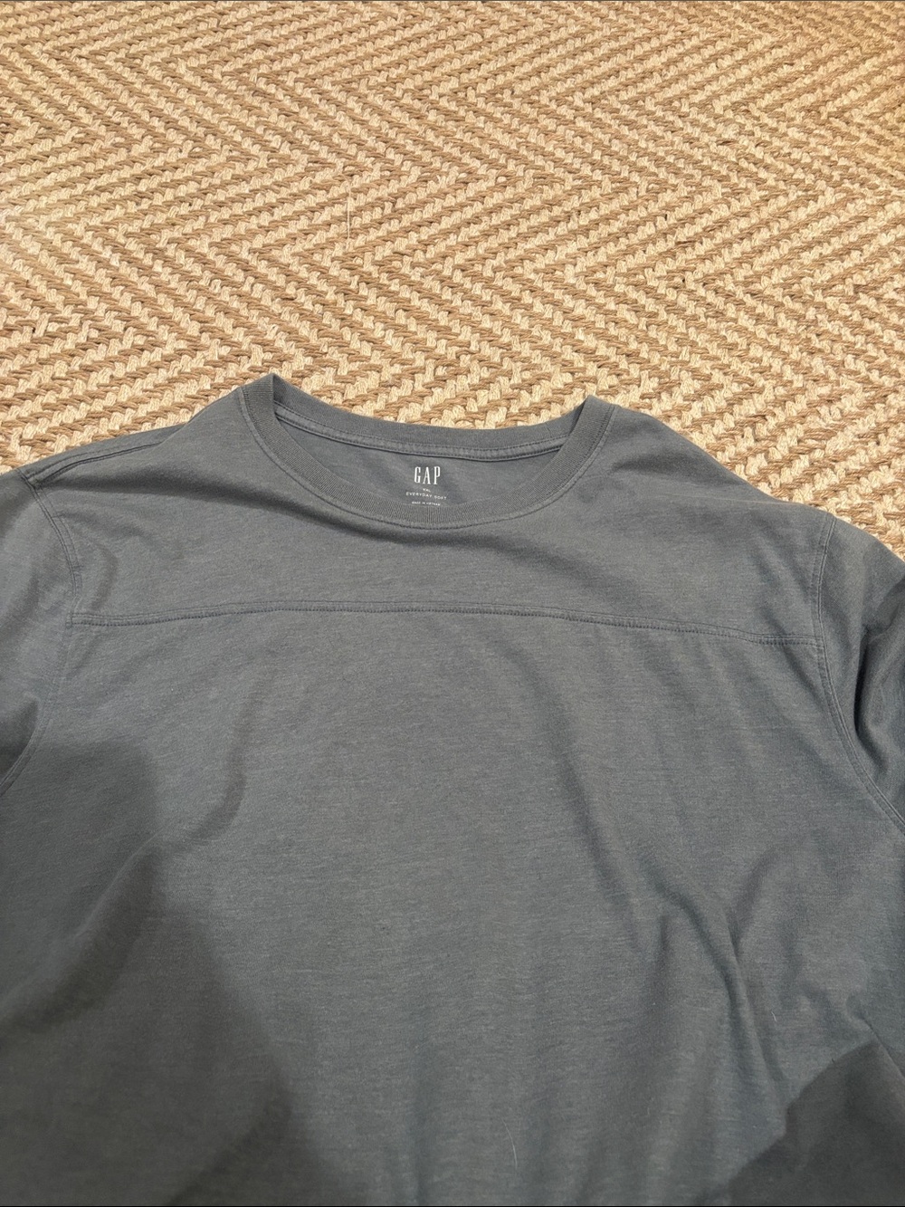 GAP Short Sleeve Crew Tee in Dusty Blue - Picture 3 of 3